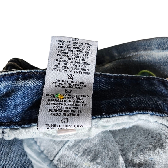 Men’s Paint Splatter Super Stretch Skinny Jeans 34x30 - Picture 9 of 12